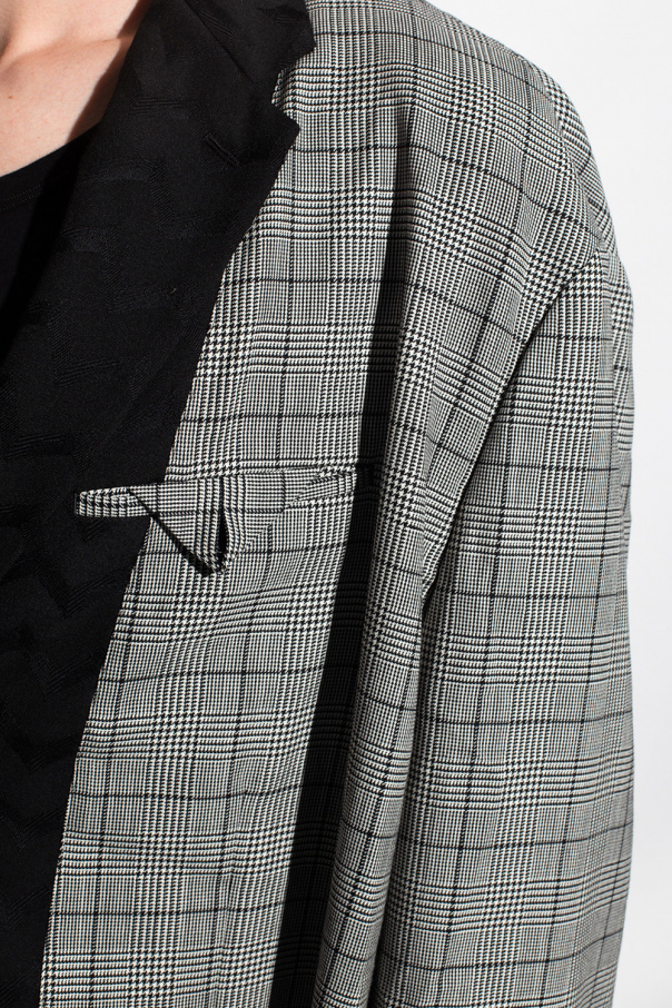 SchaferandweinerShops Japan - Grey Checked coat Comme des SchaferandweinerShops Japan - Grey Checked coat Comme des